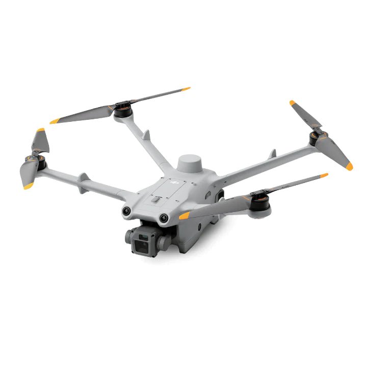 DJI Dock 2 - Matrice 3D drone unfolded and displayed on an angle.