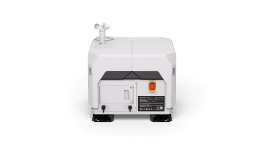 DJI Dock 2 Folded with side panel closed.