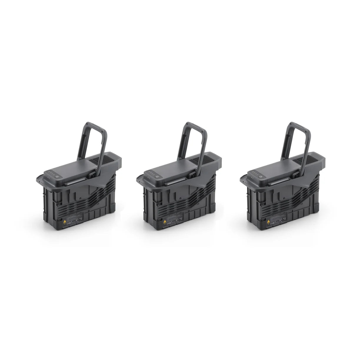 Three TB100 batteries displayed side-by-side at a slight angle.