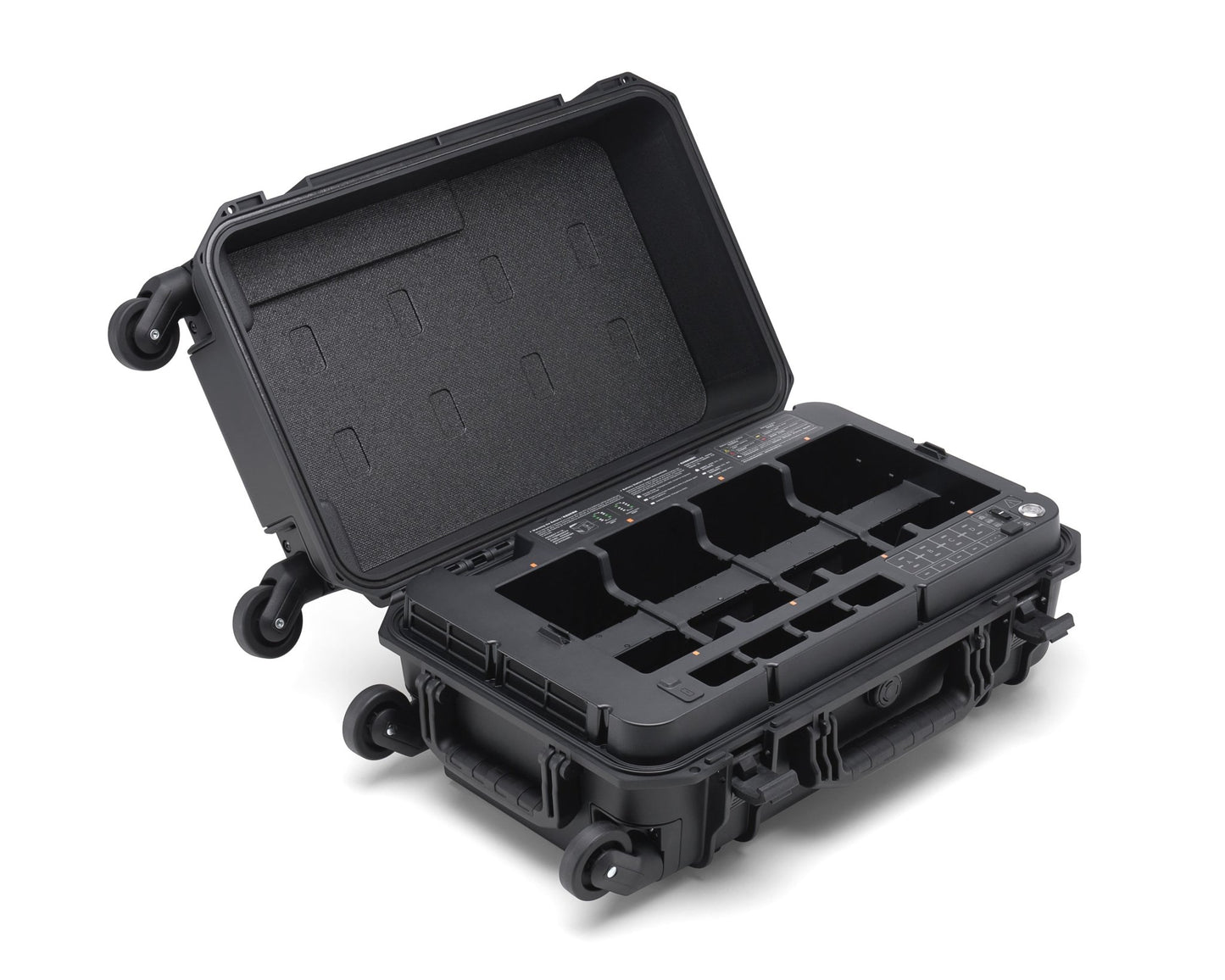 DJI Matrice 350 RTK BS65 Battery Station opened and displayed on a right-facing angle.