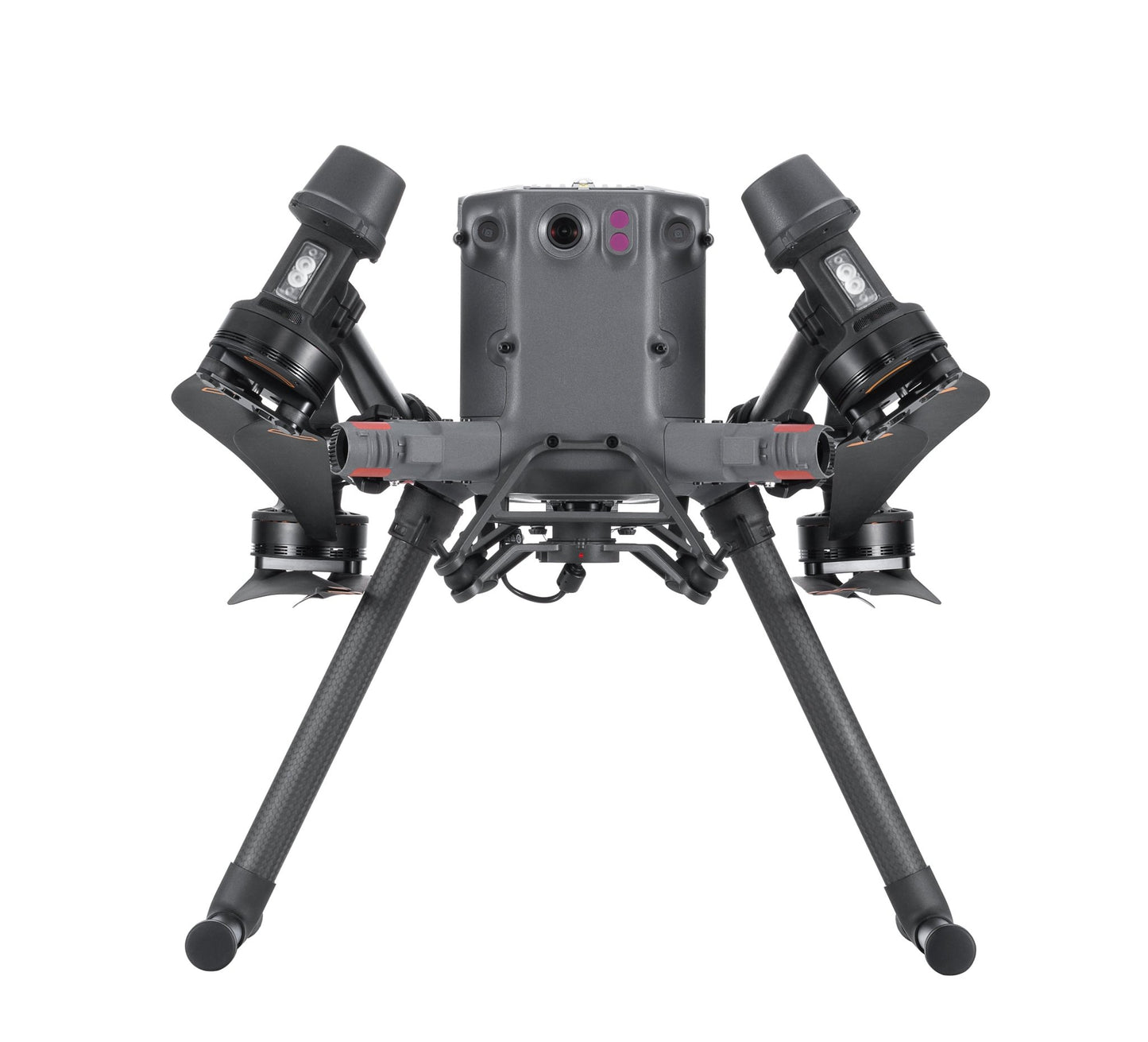 DJI Matrice 350 RTK folded without a payload forward-facing.