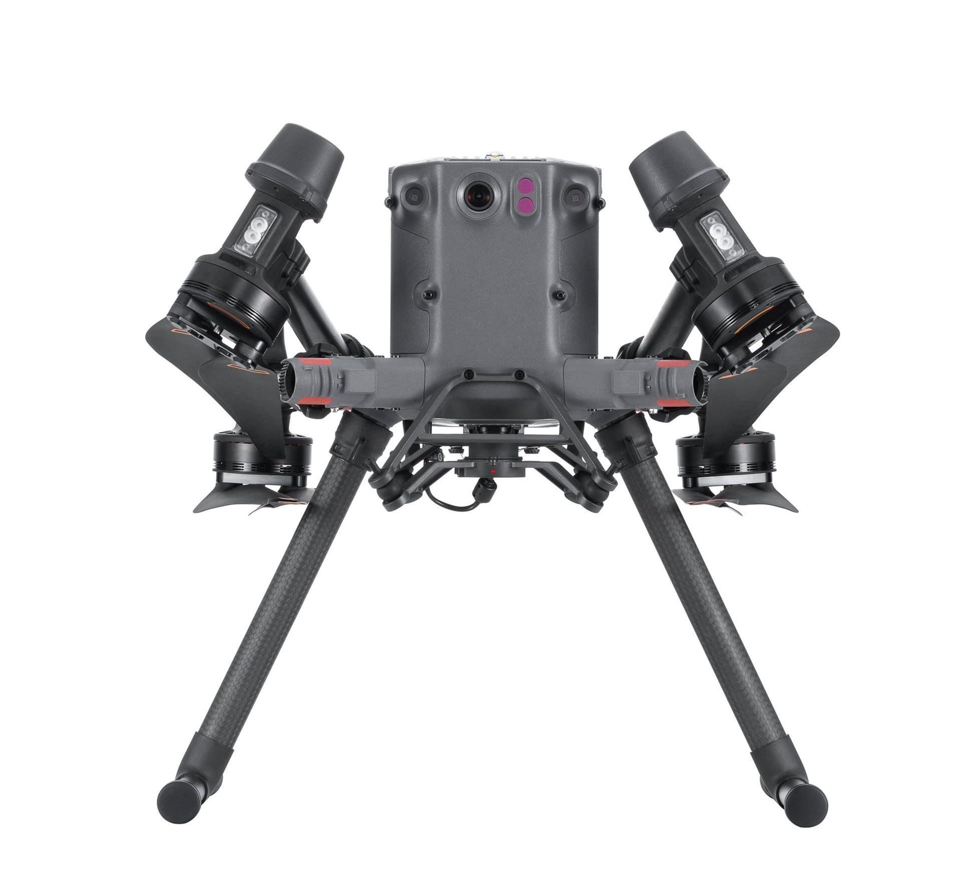 DJI Matrice 350 RTK folded without a payload forward-facing.