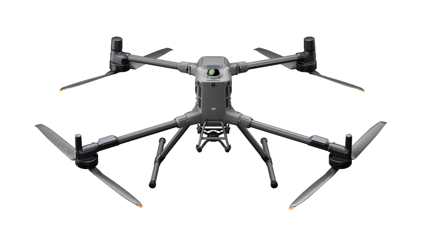 DJI Matrice 400 from the front on a slight downward angle.