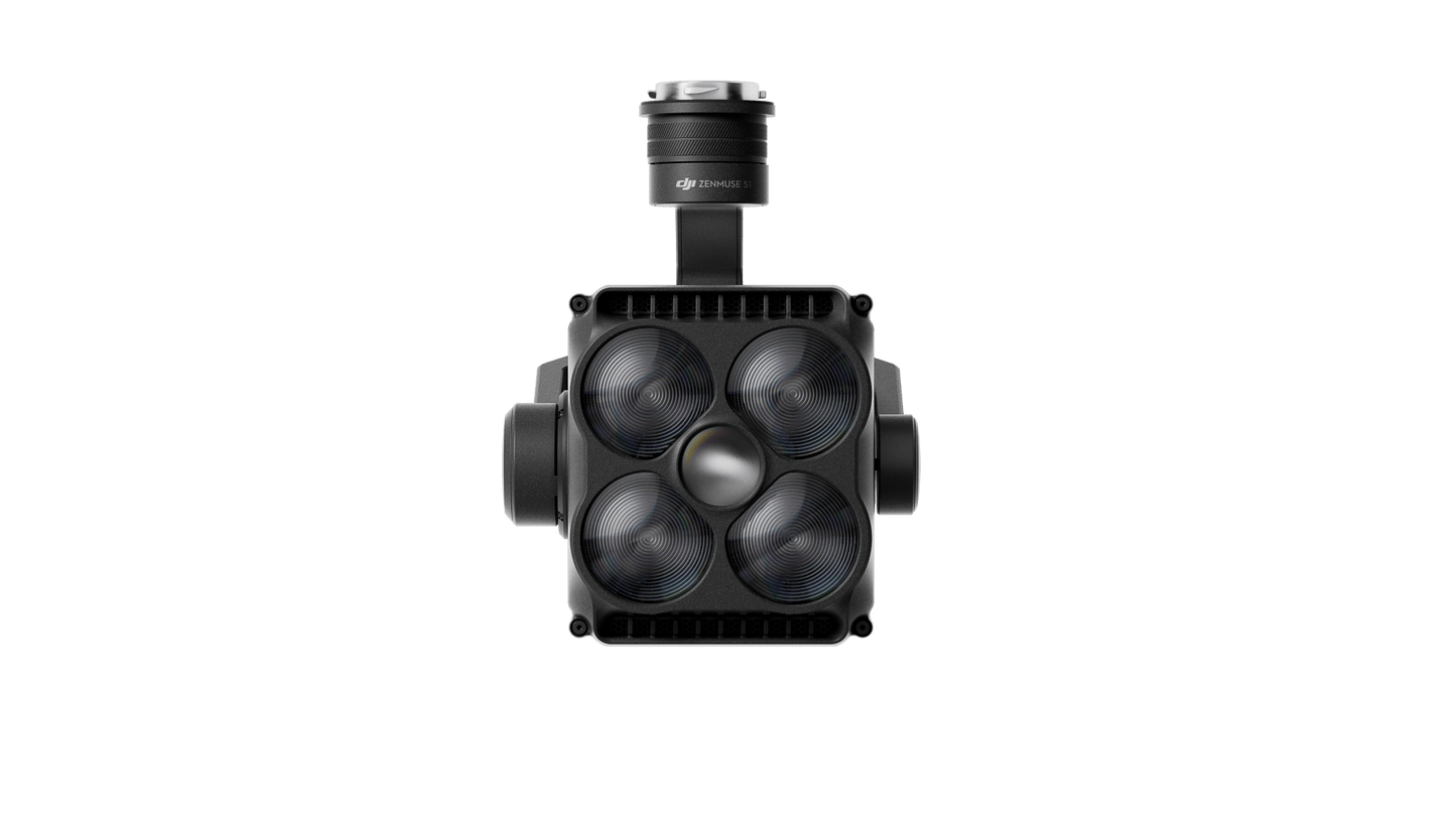 The DJI Zenmuse S1 spotlight facing forward.