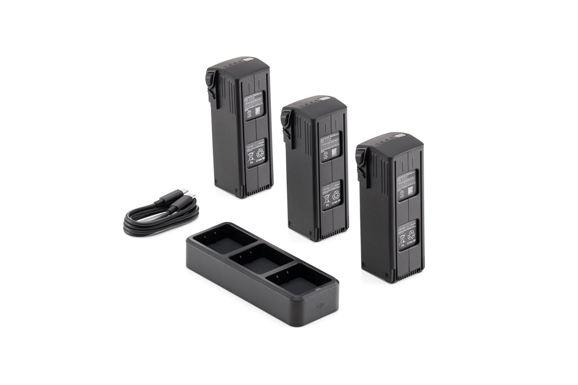 DJI Mavic 3 Enterprise Series Battery Kit Contents 3/4 view, right-facing.