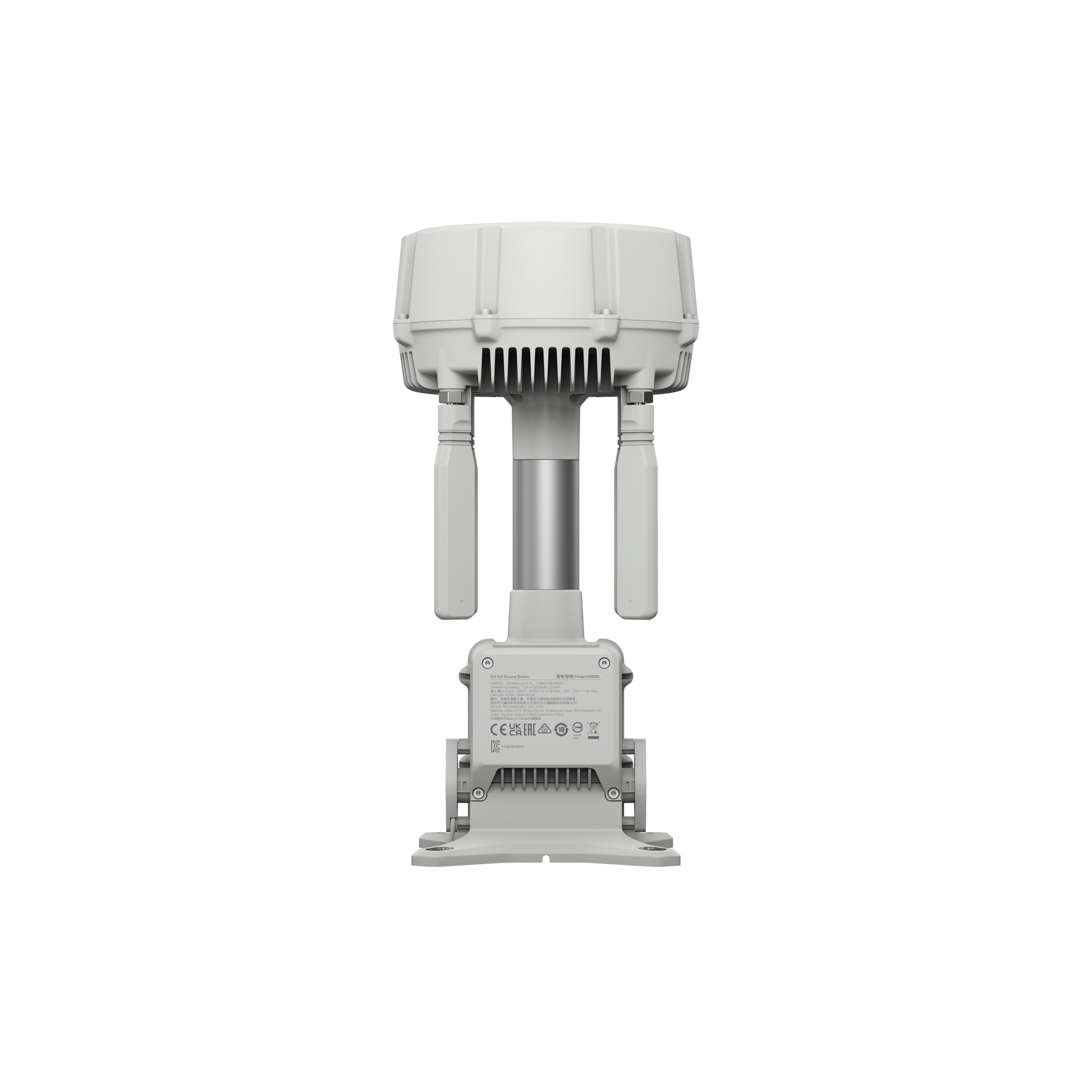A rear view of the DJI O4 Ground Station`